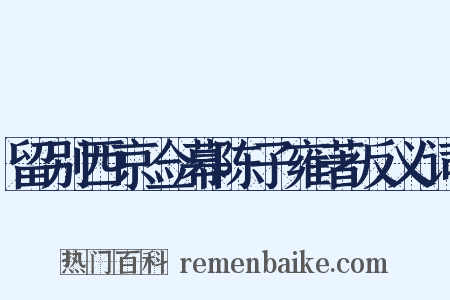 留别西京佥幕陈子雍著反义词是什么意思的图片
